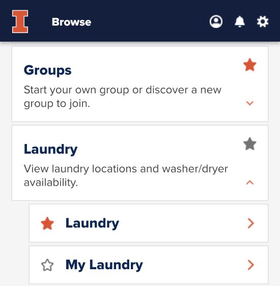 The Laundry feature on the Browse menu.